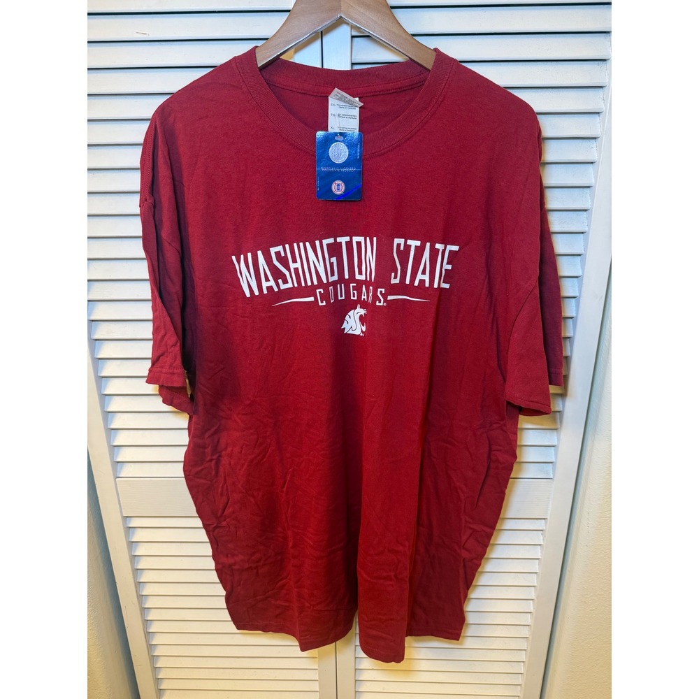TSI Sportswear Washington State Cougars T-Shirt Mens XL Crimson Red NCAA NWT